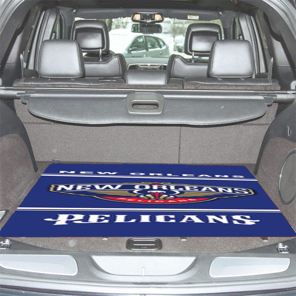 New Orleans Pelicans Logo Car Trunk Mat Non Slip