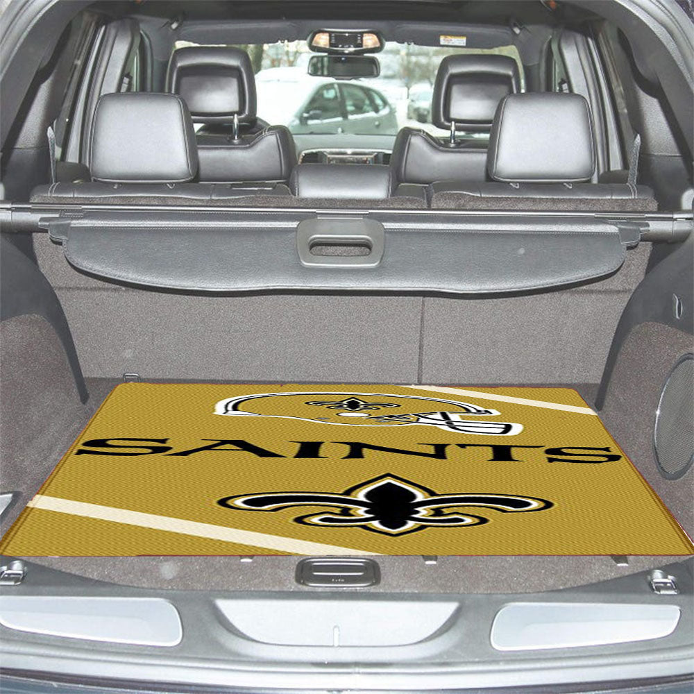 New Orleans Saints Car Trunk Mat Non Slip