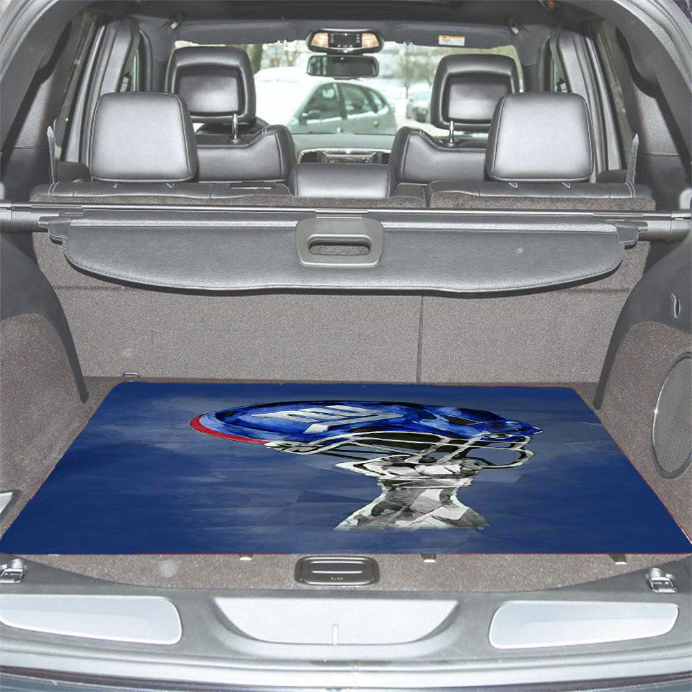 New York Giants Helmet Car Trunk Mat Non Slip