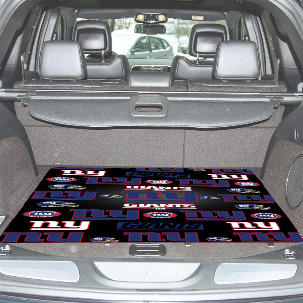 New York Giants Logo Pattern Car Trunk Mat Non Slip