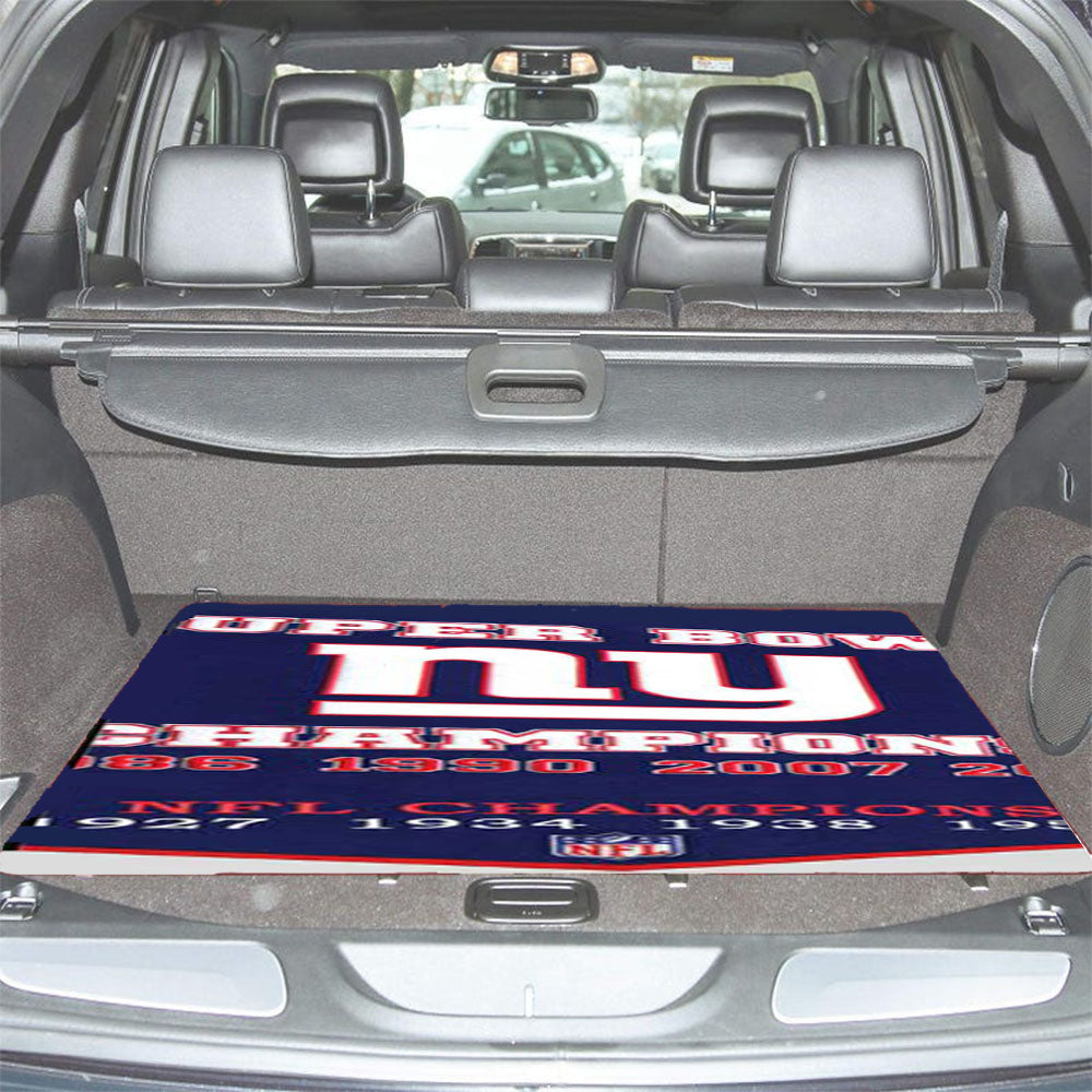 New York Giants Super Bowl Banner Car Trunk Mat Non Slip