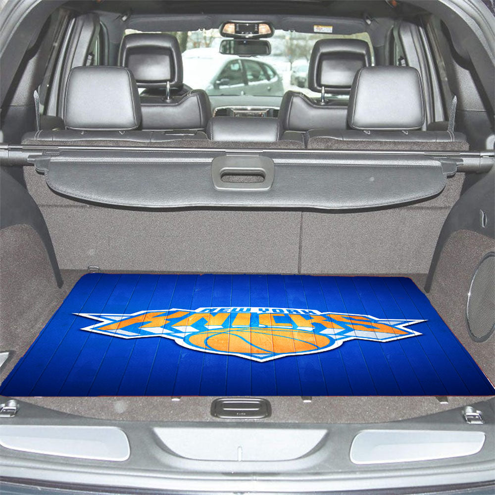 New York Knicks Hardwood 2 Car Trunk Mat Non Slip