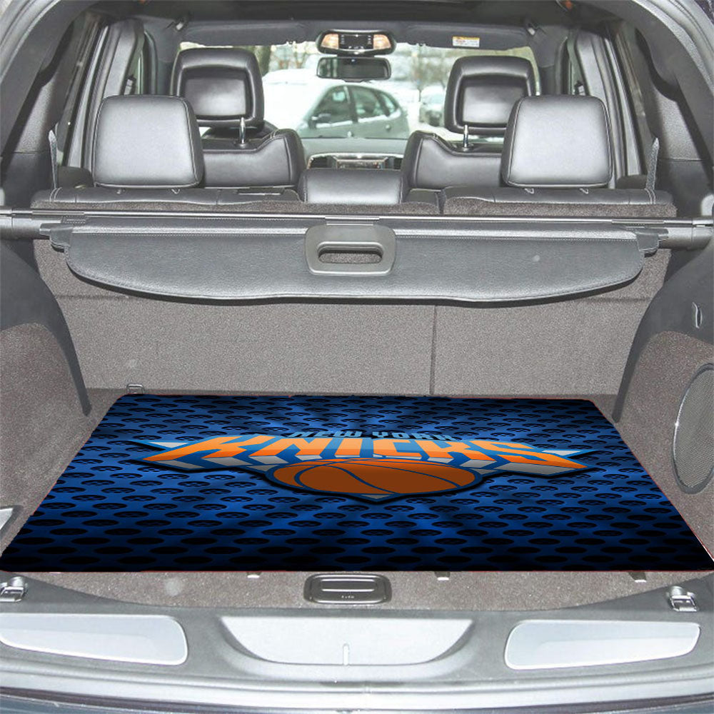 New York Knicks Logo Blue Car Trunk Mat Non Slip
