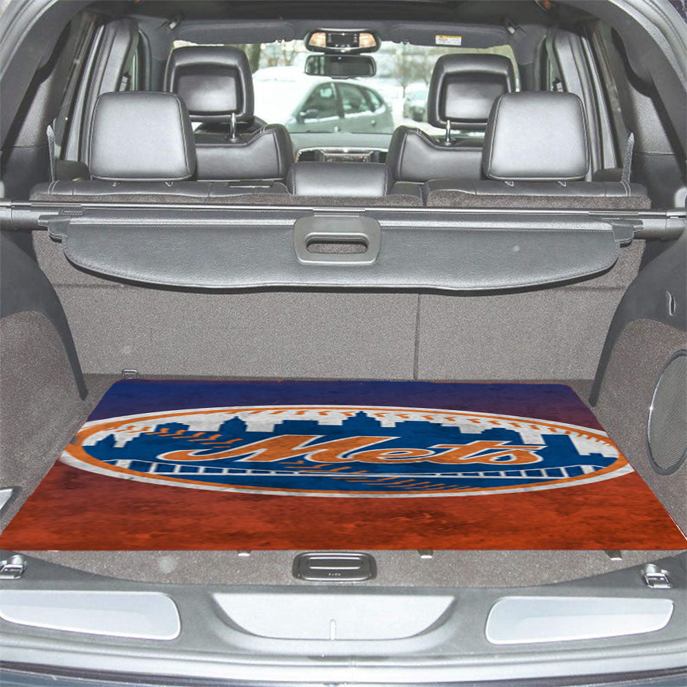 New York Mets Texture Car Trunk Mat Non Slip