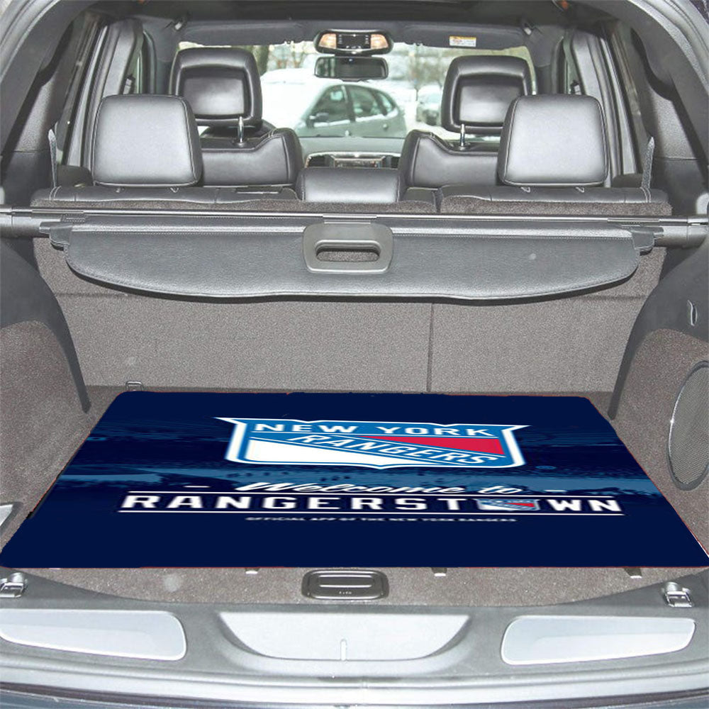 New York Rangers Field Car Trunk Mat Non Slip