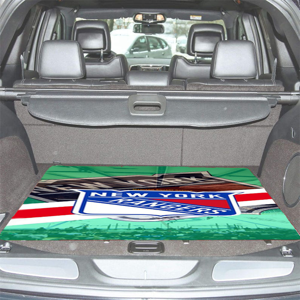 New York Rangers Std Car Trunk Mat Non Slip