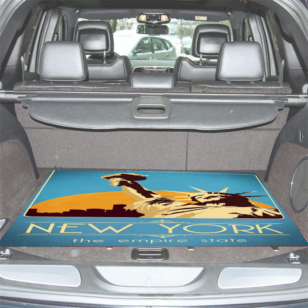 New York The Empire State Car Trunk Mat Non Slip