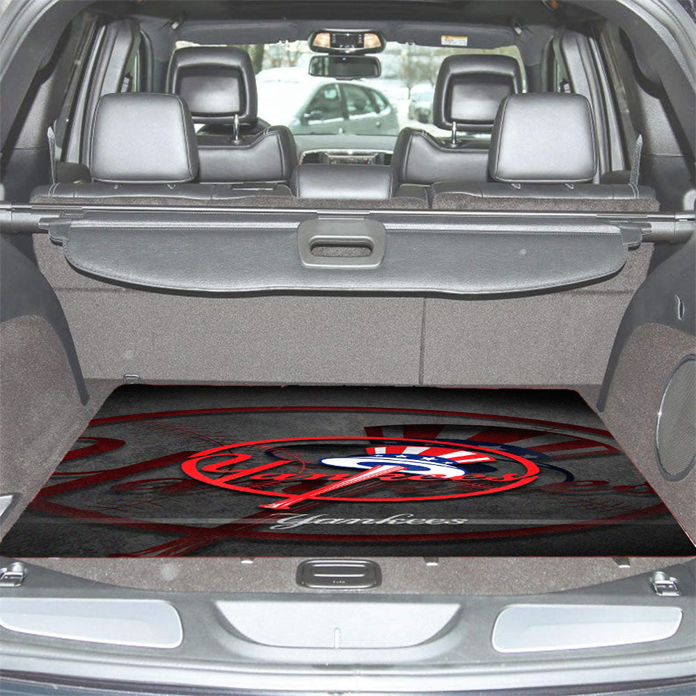 New York Yankees Logo Art Car Trunk Mat Non Slip