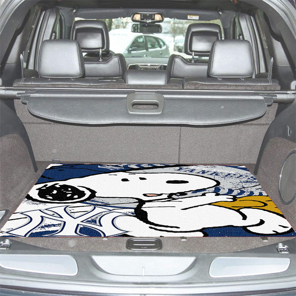 New York Yankees Snoopy Car Trunk Mat Non Slip