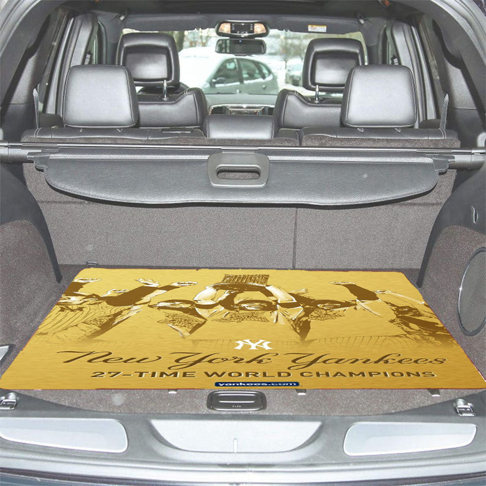 New York Yankees Wallpaper Car Trunk Mat Non Slip
