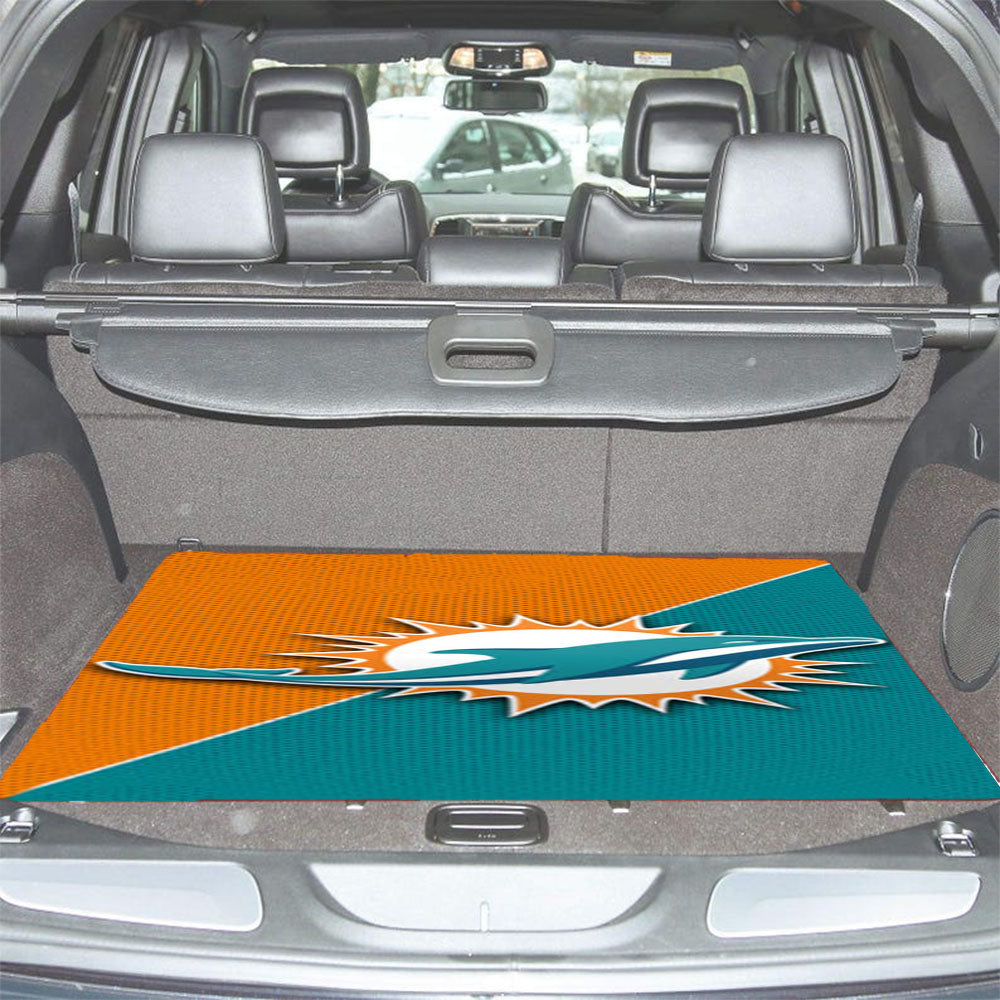 Nfl Miami Dolphins Logo Car Trunk Mat Non Slip