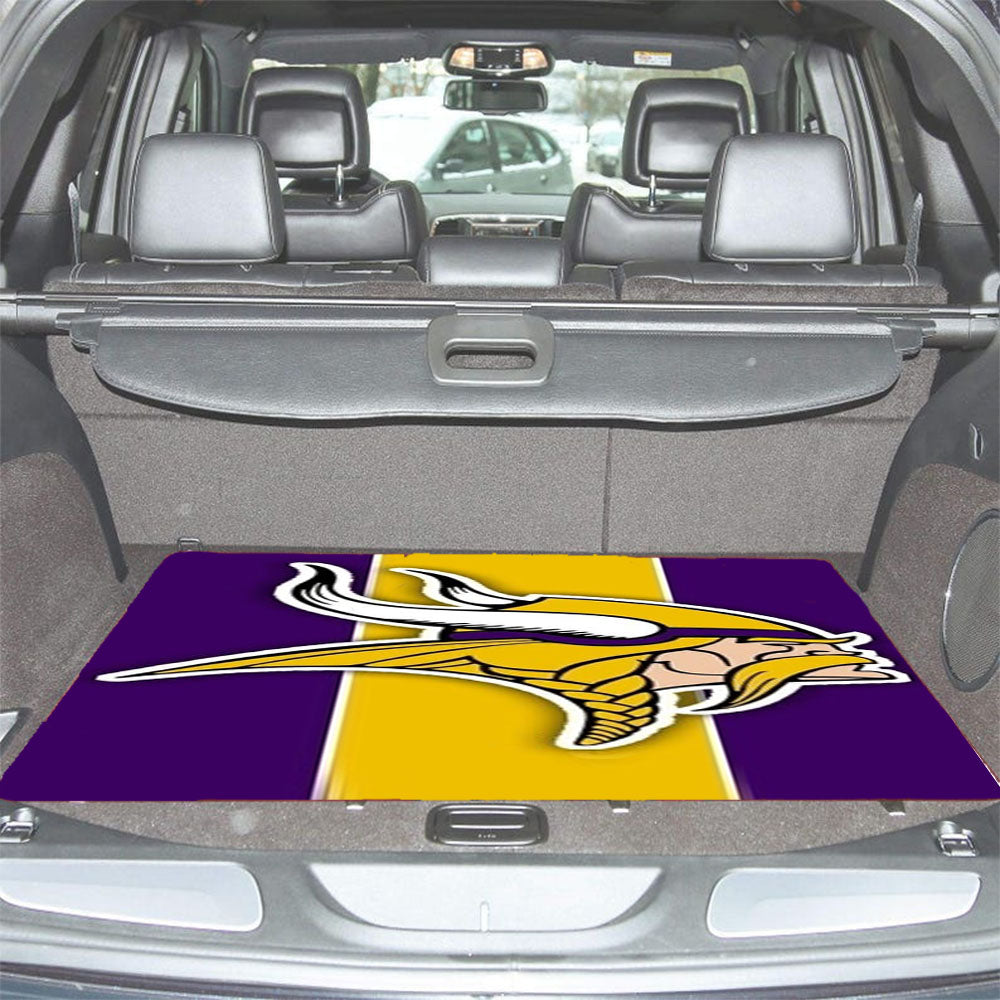 Nfl Minnesota Vikings Football F Car Trunk Mat Non Slip