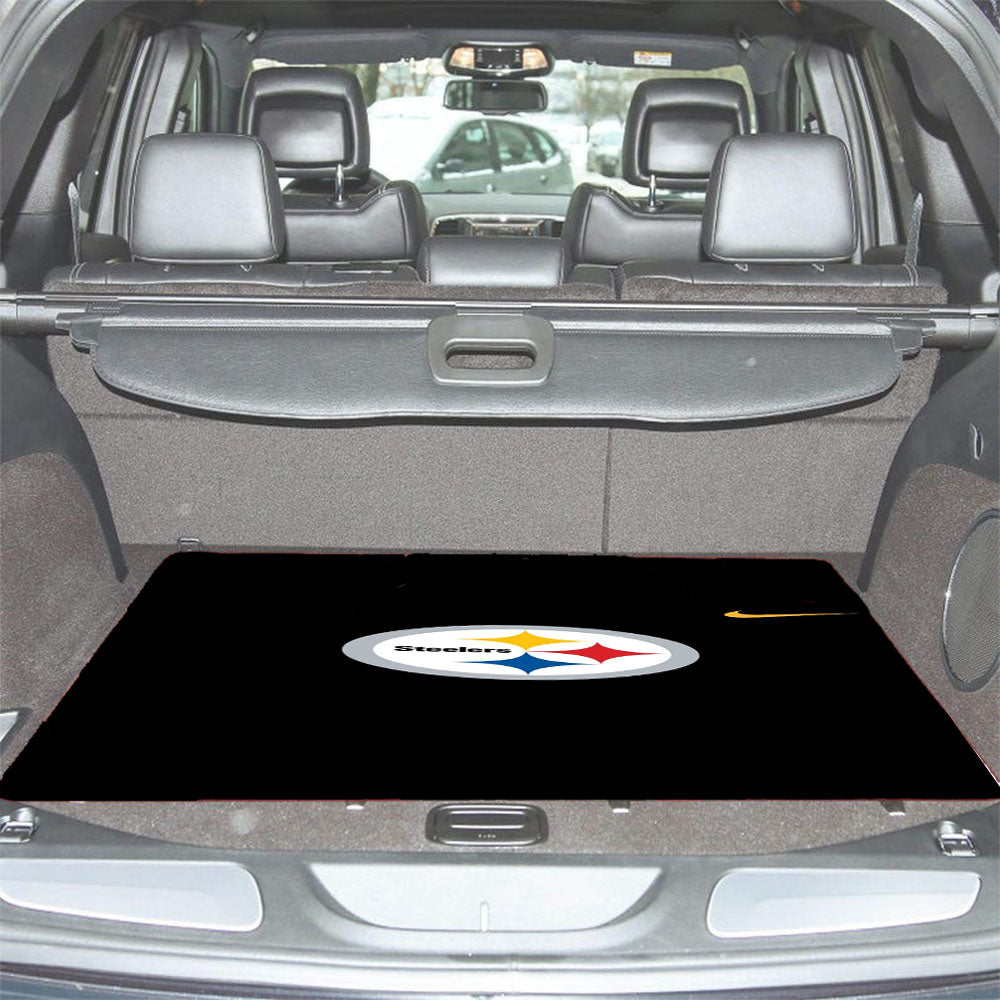 Nfl Pittsburgh Steelers Black Wallpapers Car Trunk Mat Non Slip