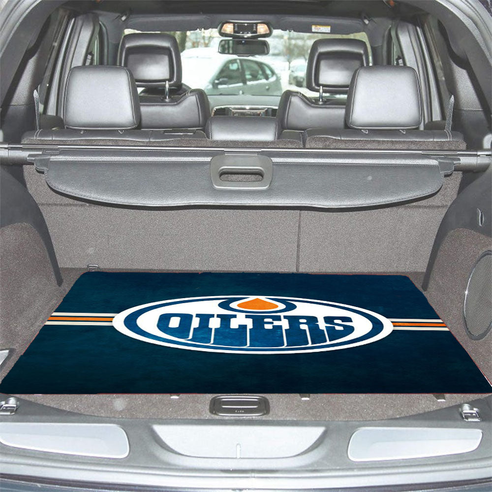 Nhl Edmonton Oilers Sport Logo Car Trunk Mat Non Slip