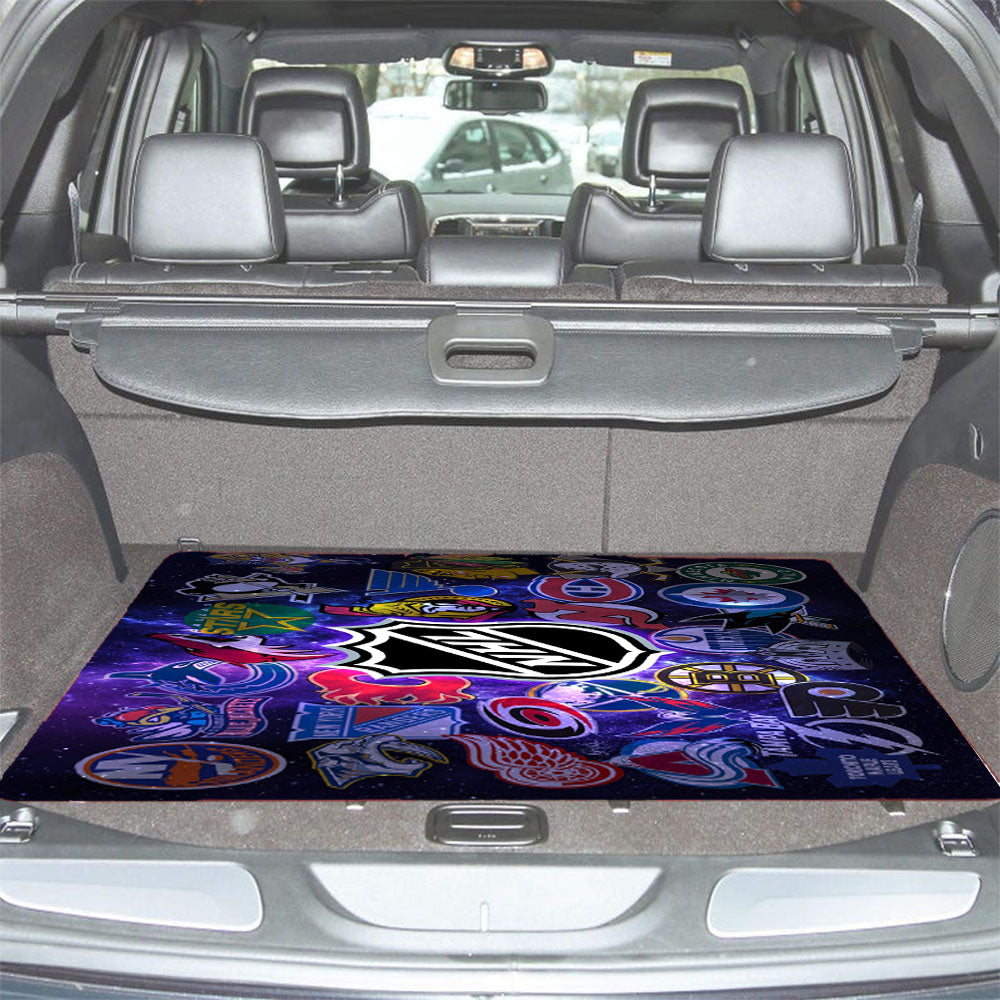 Nhl Teams Collage Wallpaper Car Trunk Mat Non Slip