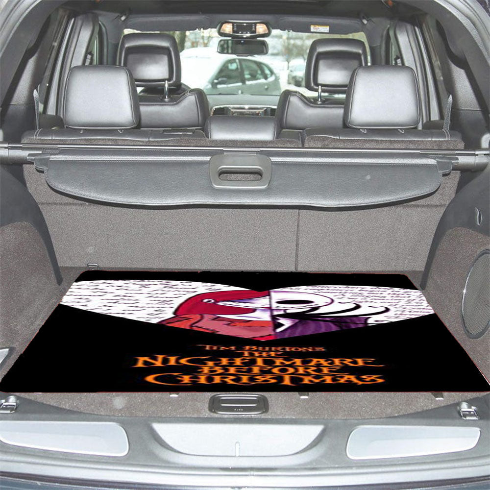 Nightmare Before Christmas Jack Sally Split Car Trunk Mat Non Slip