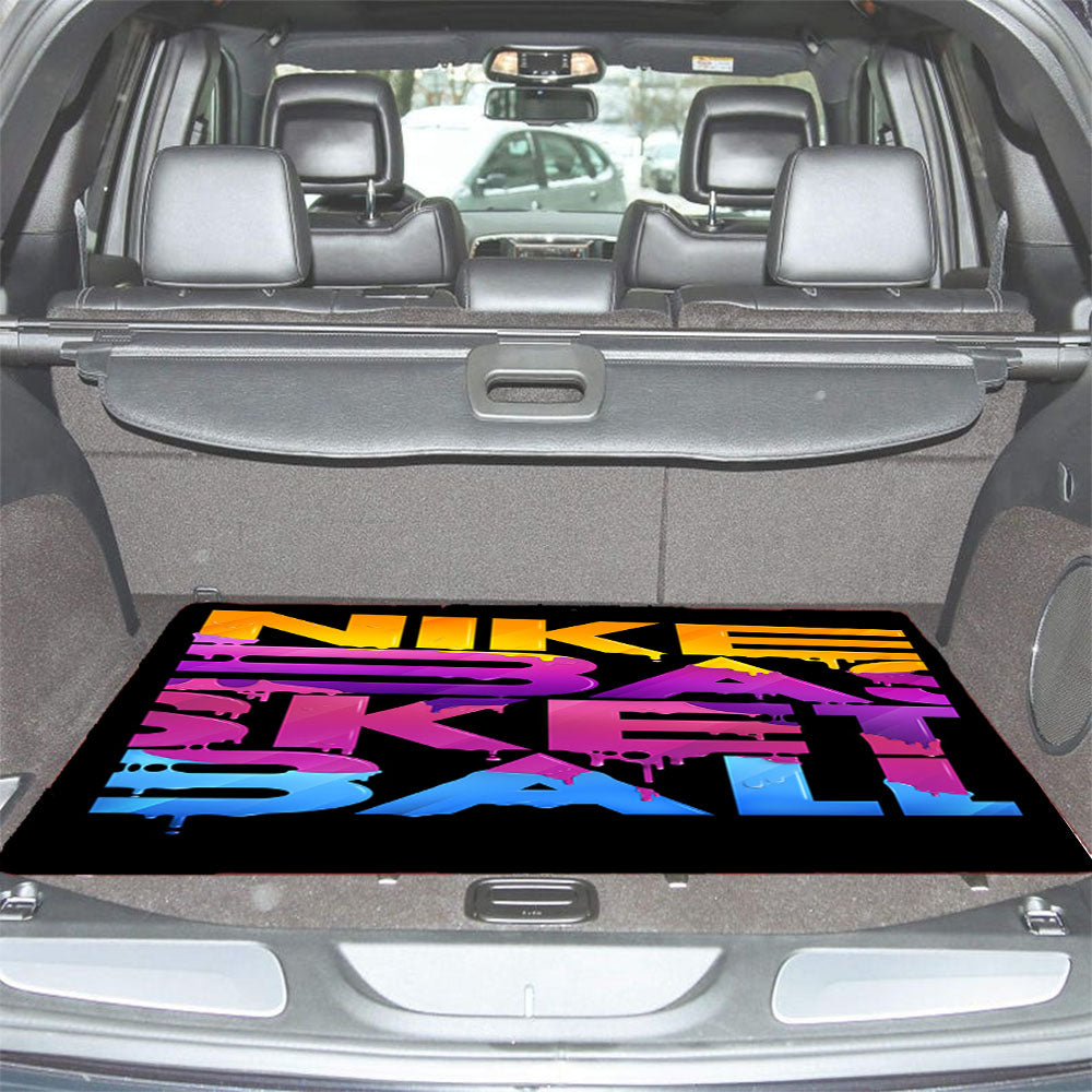 Nike Basket Ball Art Design Car Trunk Mat Non Slip