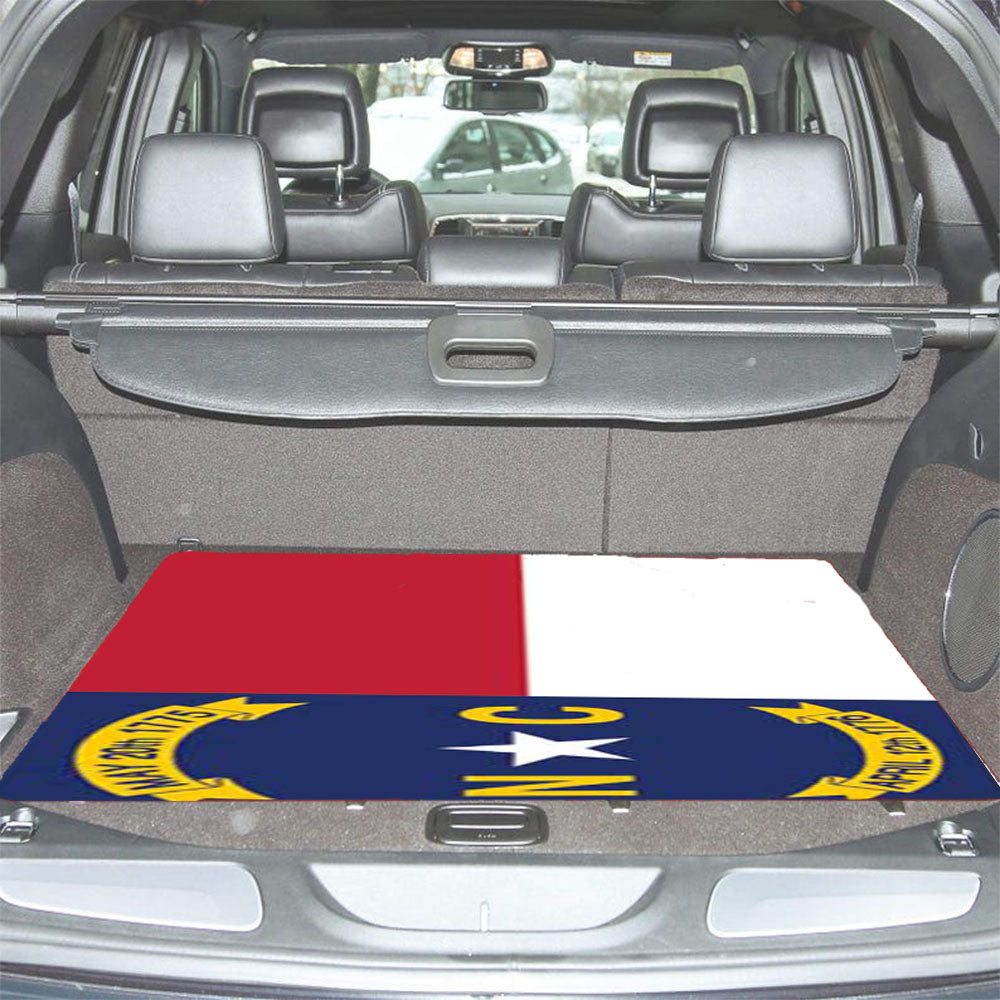 North Carolina Flag Car Trunk Mat Non Slip