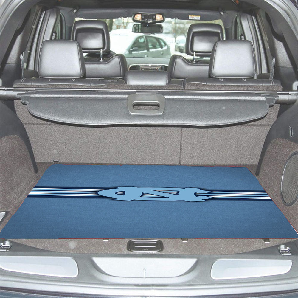 North Carolina Tar Heels Vintage Stripe Car Trunk Mat Non Slip