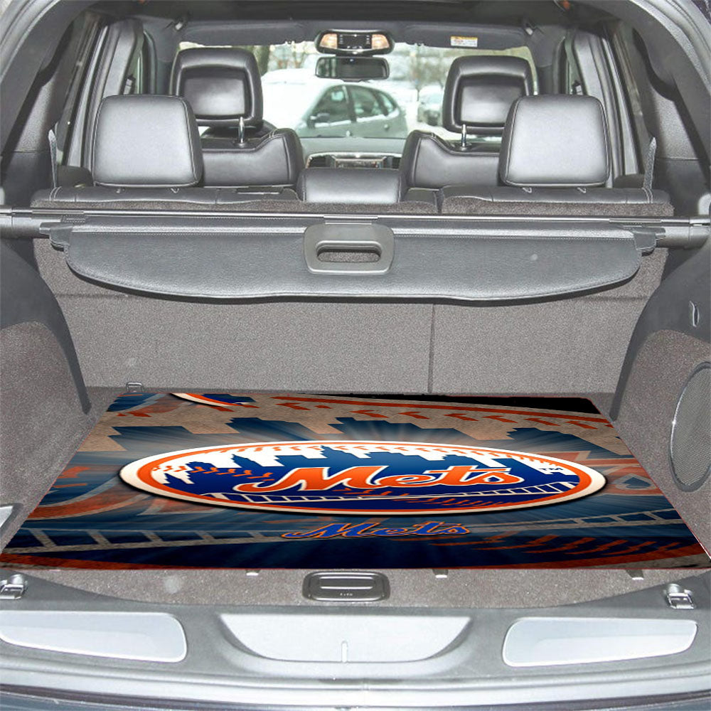 Ny Mets Car Trunk Mat Non Slip