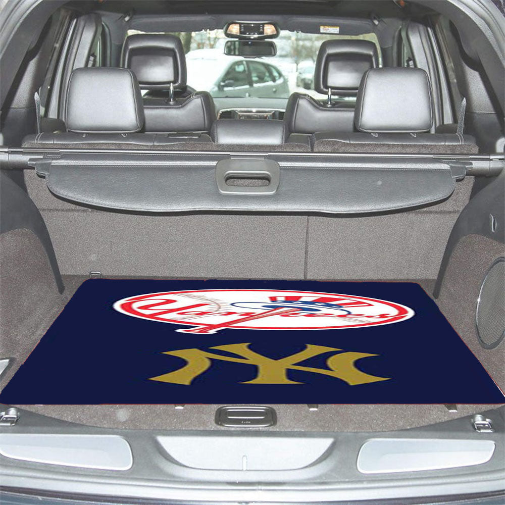 Ny Yankees Two Logos Car Trunk Mat Non Slip
