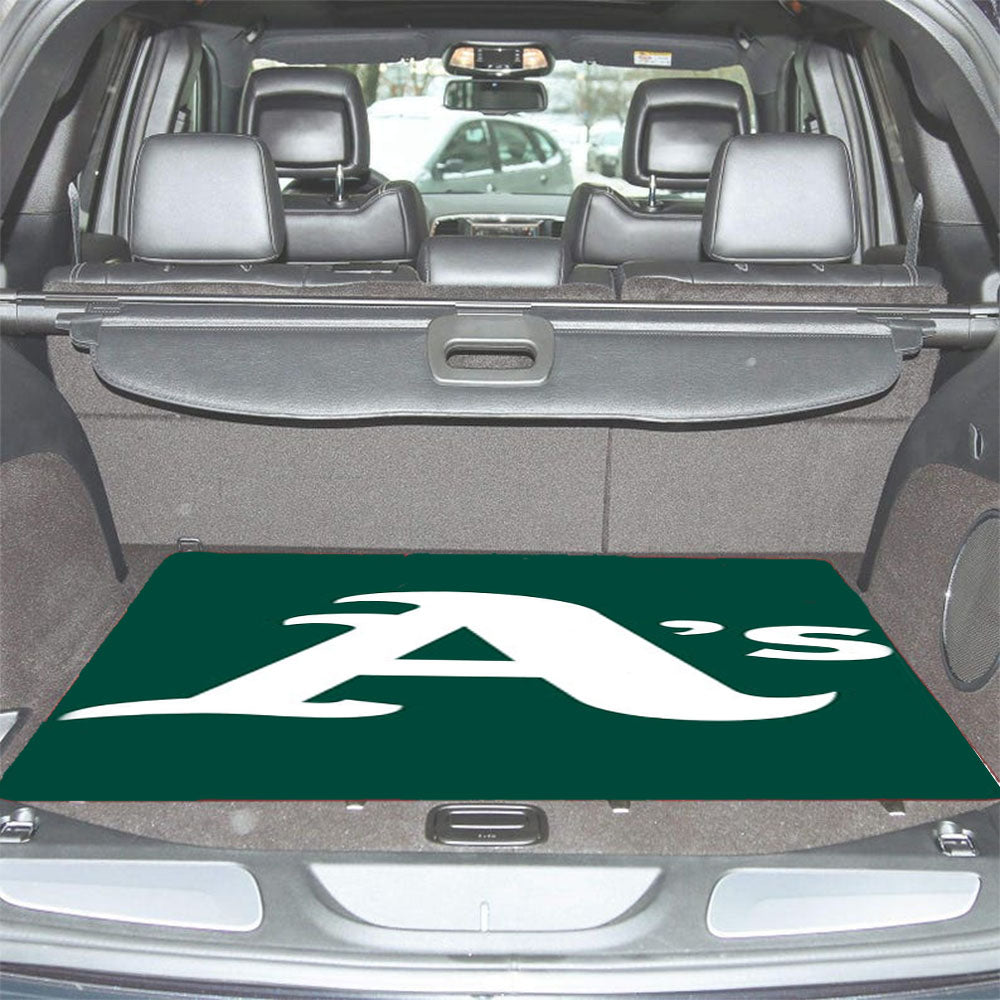 Oakland Athletics Art Car Trunk Mat Non Slip