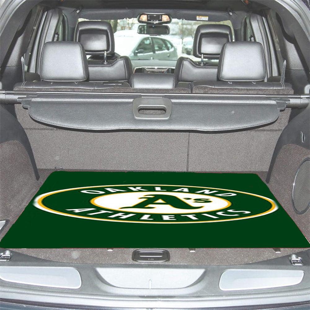 Oakland Athletics Baseball Logo Green Car Trunk Mat Non Slip