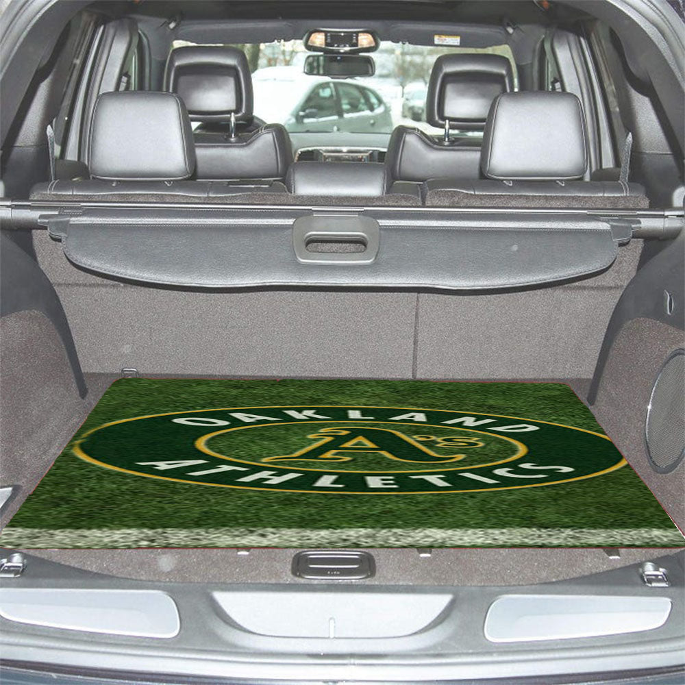 Oakland Athletics Field Car Trunk Mat Non Slip