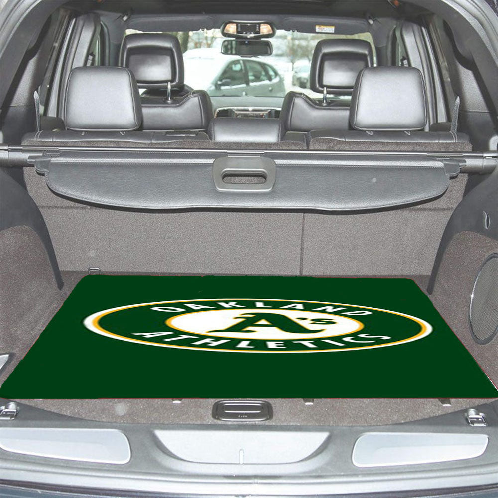 Oakland Athletics Green Car Trunk Mat Non Slip