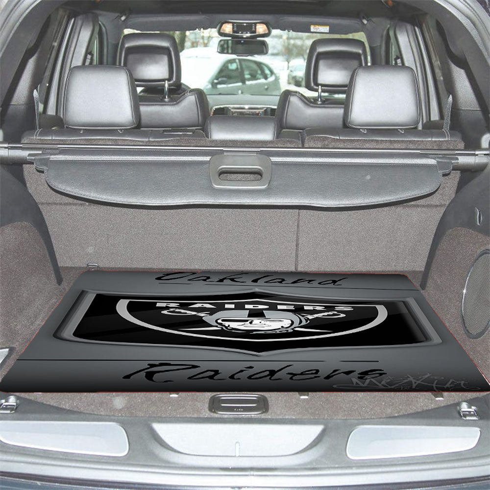 Oakland Raiders, Afc, Black, Derek Carr Car Trunk Mat Non Slip