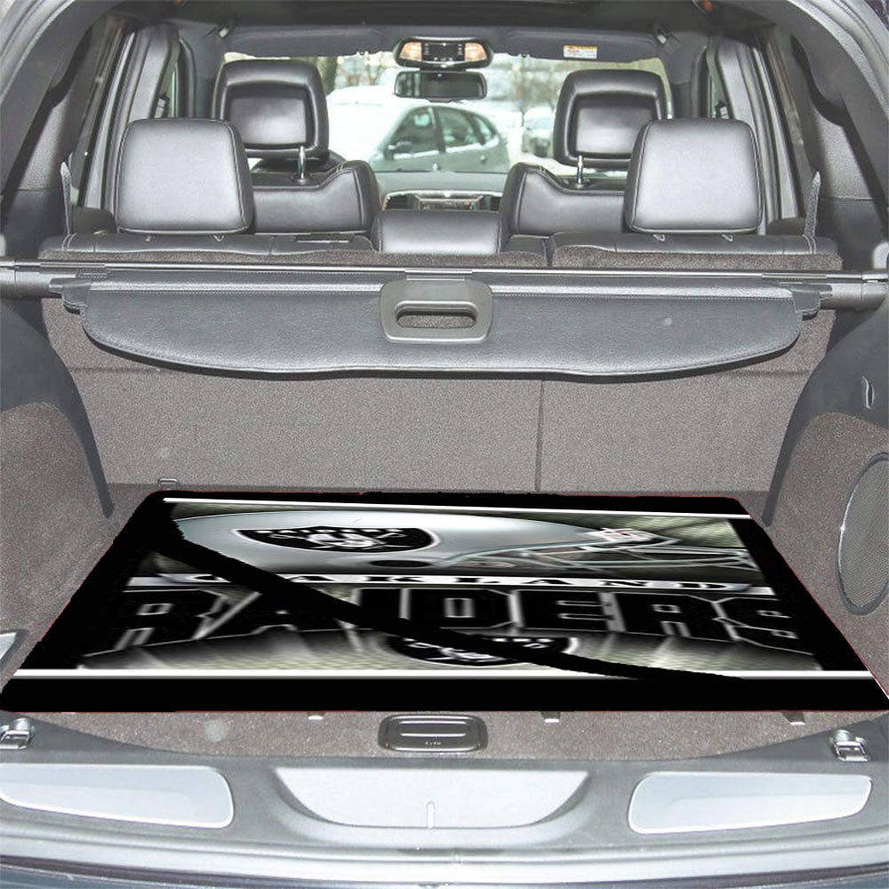 Oakland Raiders Banner Car Trunk Mat Non Slip