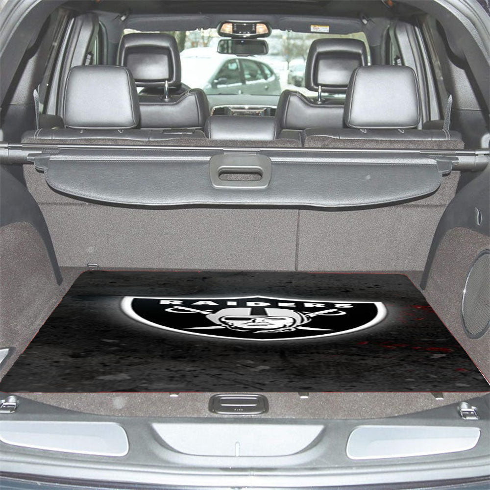 Oakland Raiders Black Car Trunk Mat Non Slip