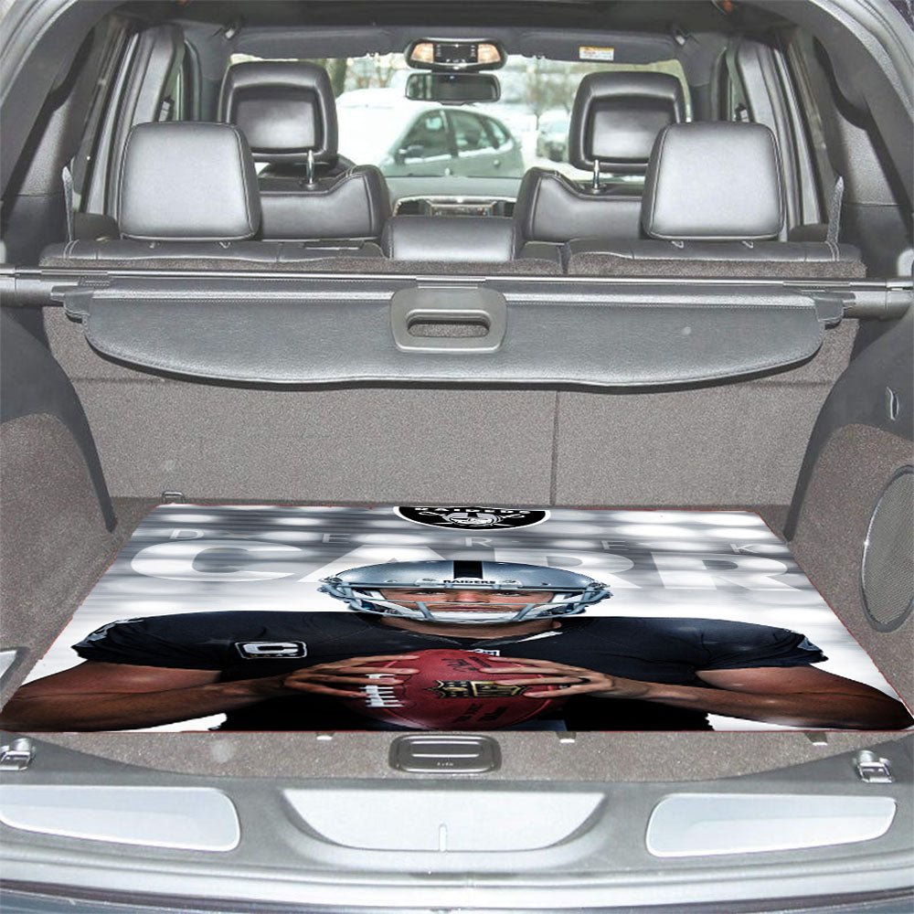 Oakland Raiders Derek Carr Car Trunk Mat Non Slip