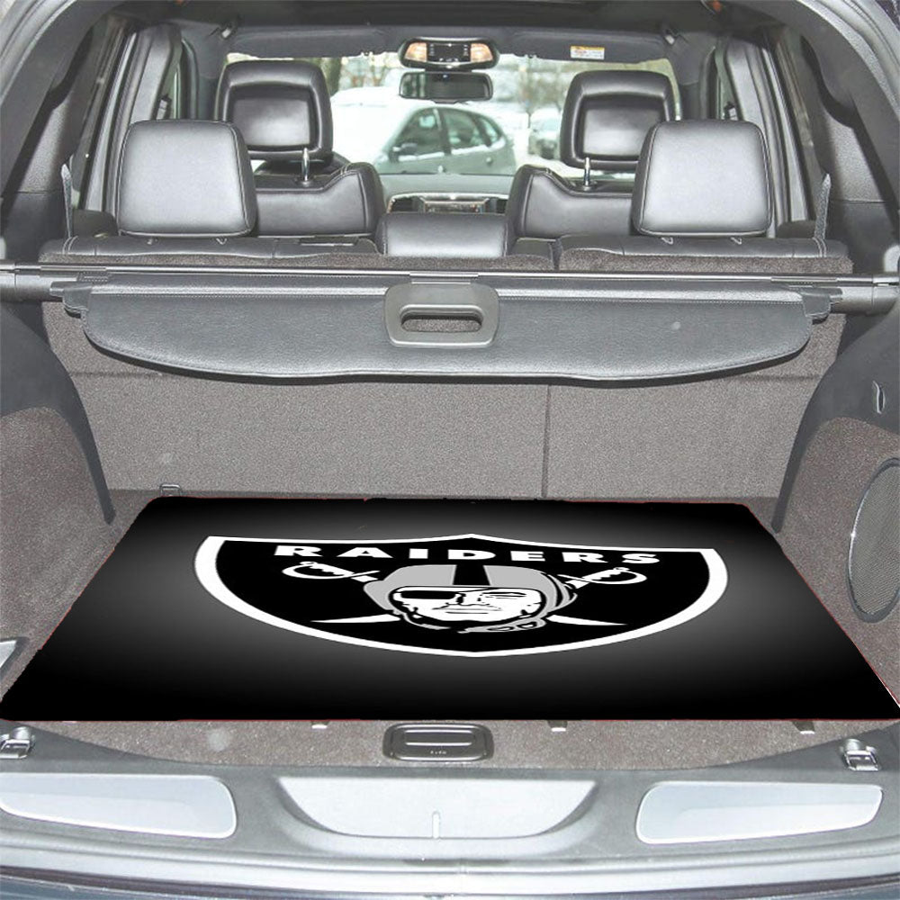Oakland Raiders Emblem Car Trunk Mat Non Slip