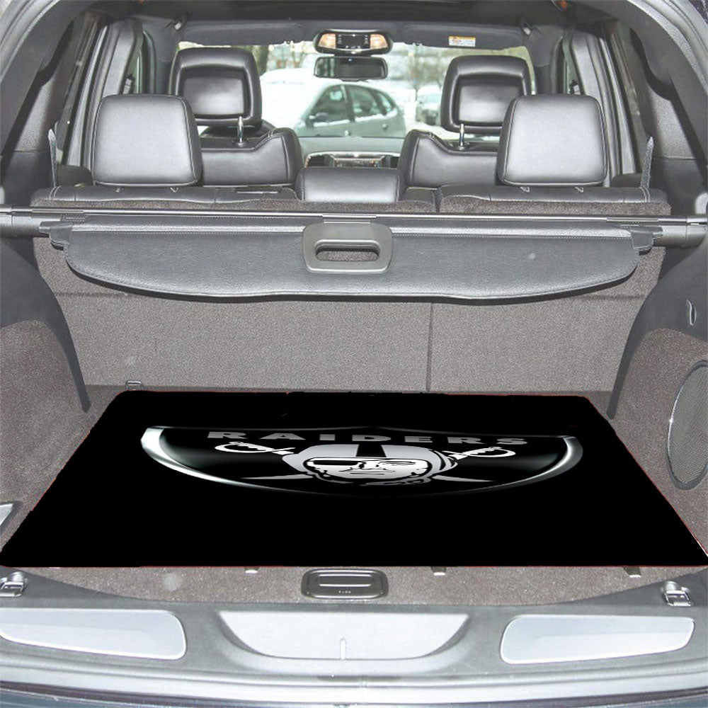 Oakland Raiders Logo Wallpapers Car Trunk Mat Non Slip