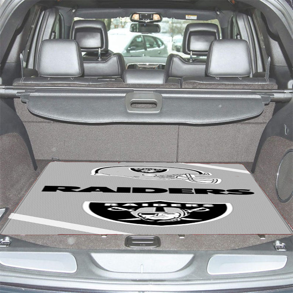 Oakland Raiders Wallpaper Car Trunk Mat Non Slip