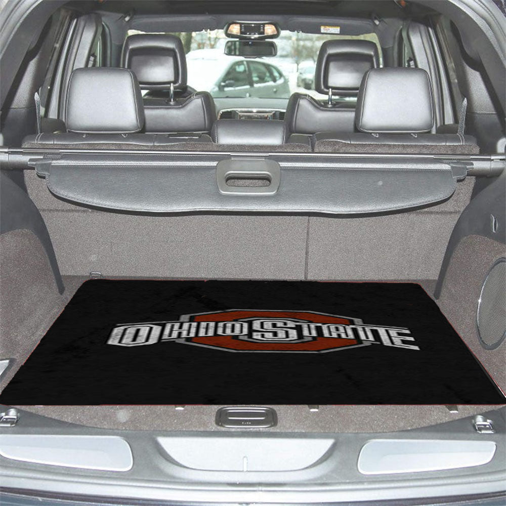 Ohio State Art Car Trunk Mat Non Slip