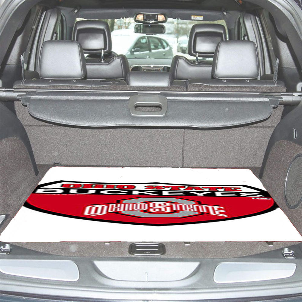 Ohio State Buckeyes Logo Car Trunk Mat Non Slip