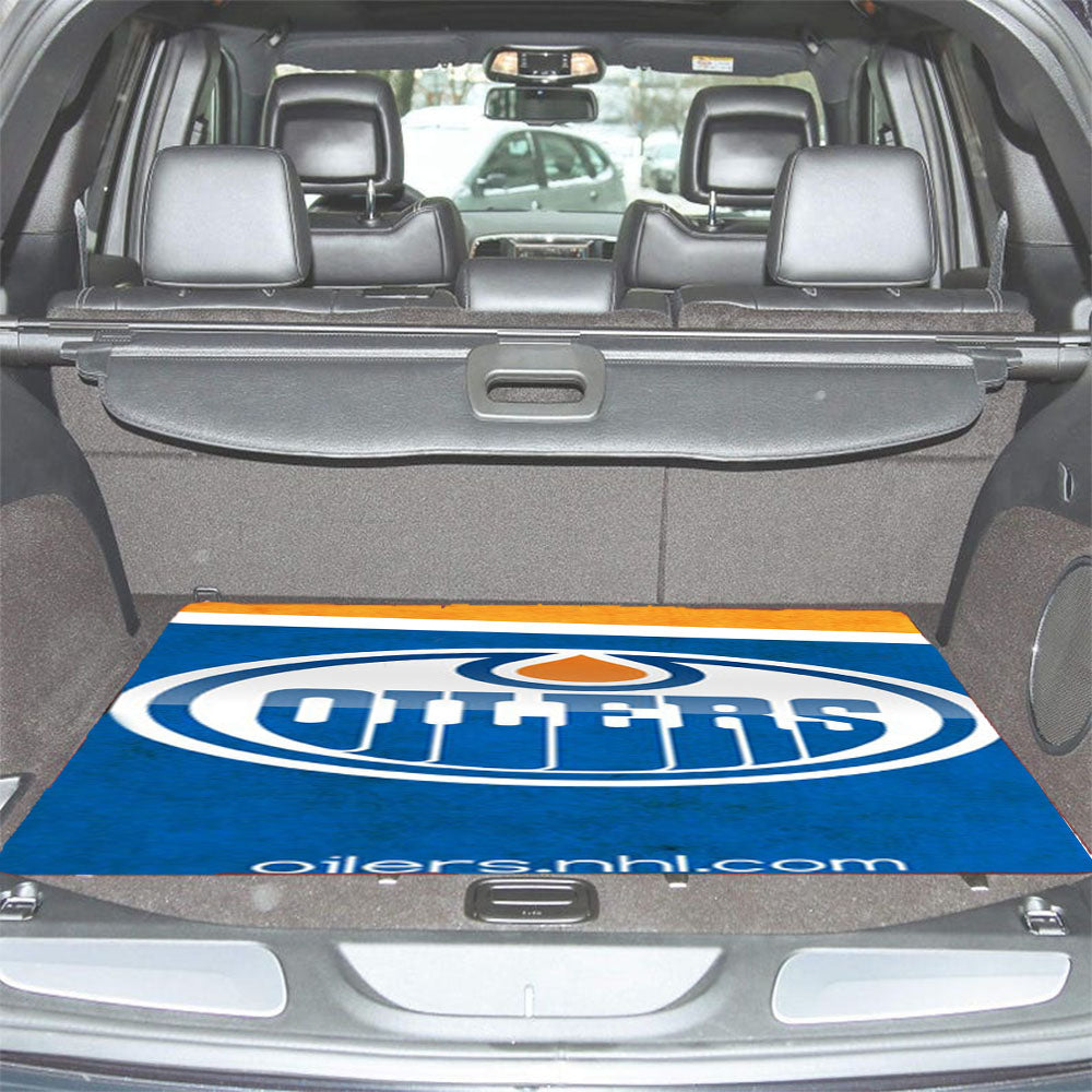 Oilers Symbol Car Trunk Mat Non Slip