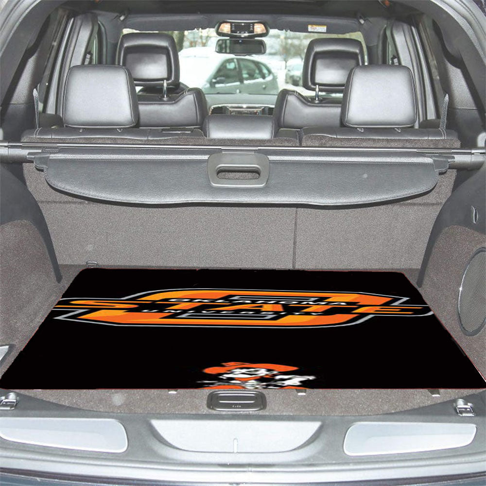 Ok State Logos Car Trunk Mat Non Slip