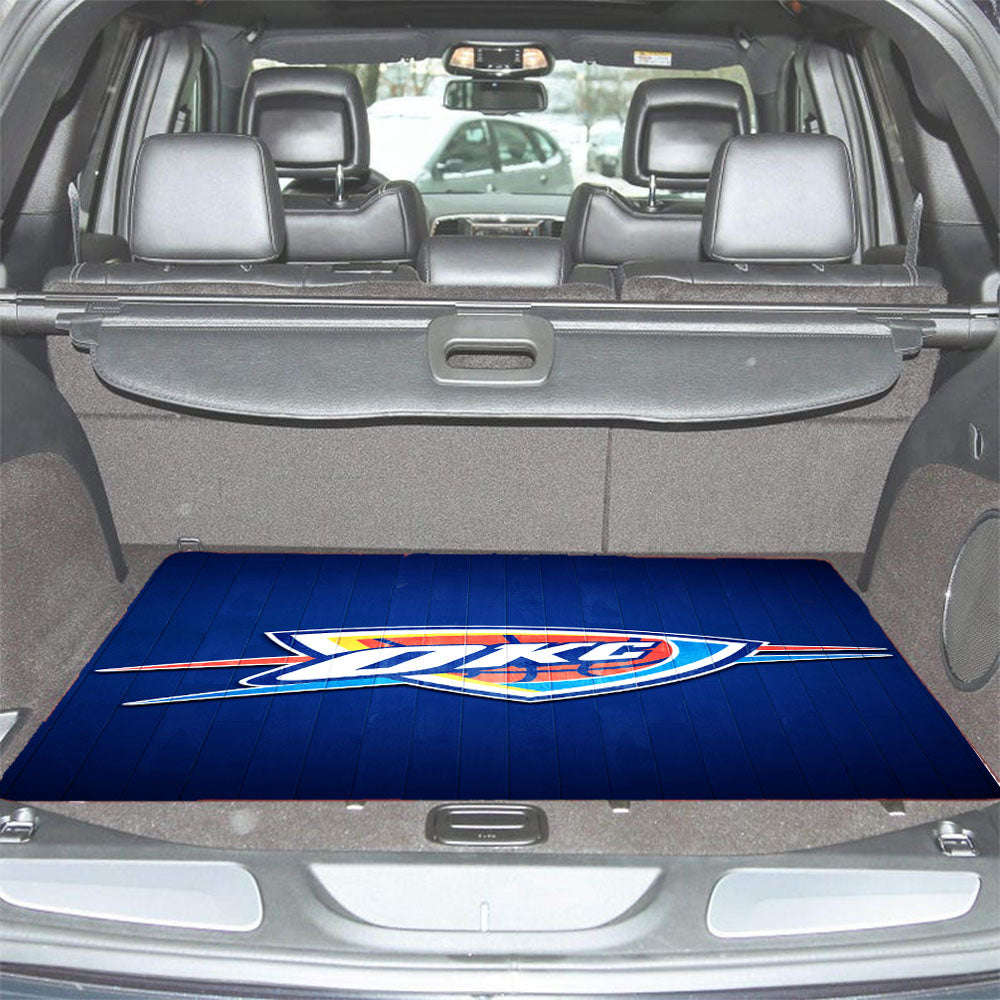 Oklahoma City Thunder Hardwood Car Trunk Mat Non Slip