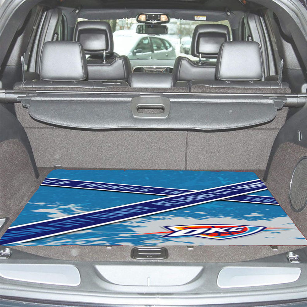 Oklahoma City Thunder Logo Car Trunk Mat Non Slip