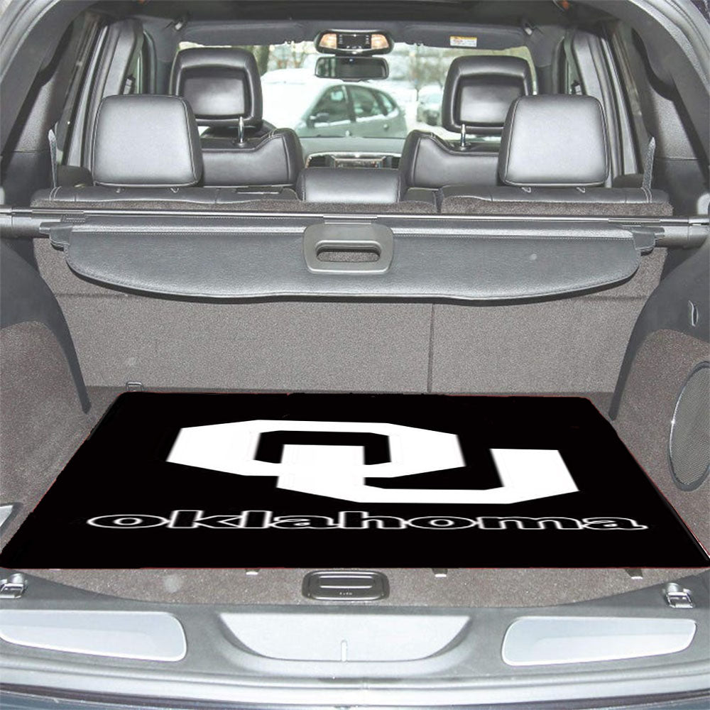 Oklahoma Sooners Black Logo Car Trunk Mat Non Slip
