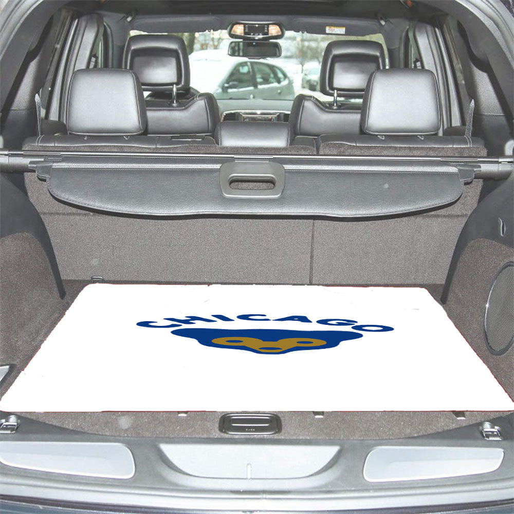 Old Chicago Cubs Logo Stripe Car Trunk Mat Non Slip