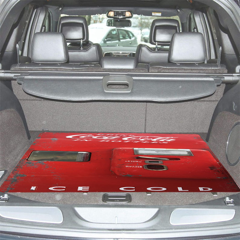 Old Coca Cola Ice Cold Vending Machine Car Trunk Mat Non Slip