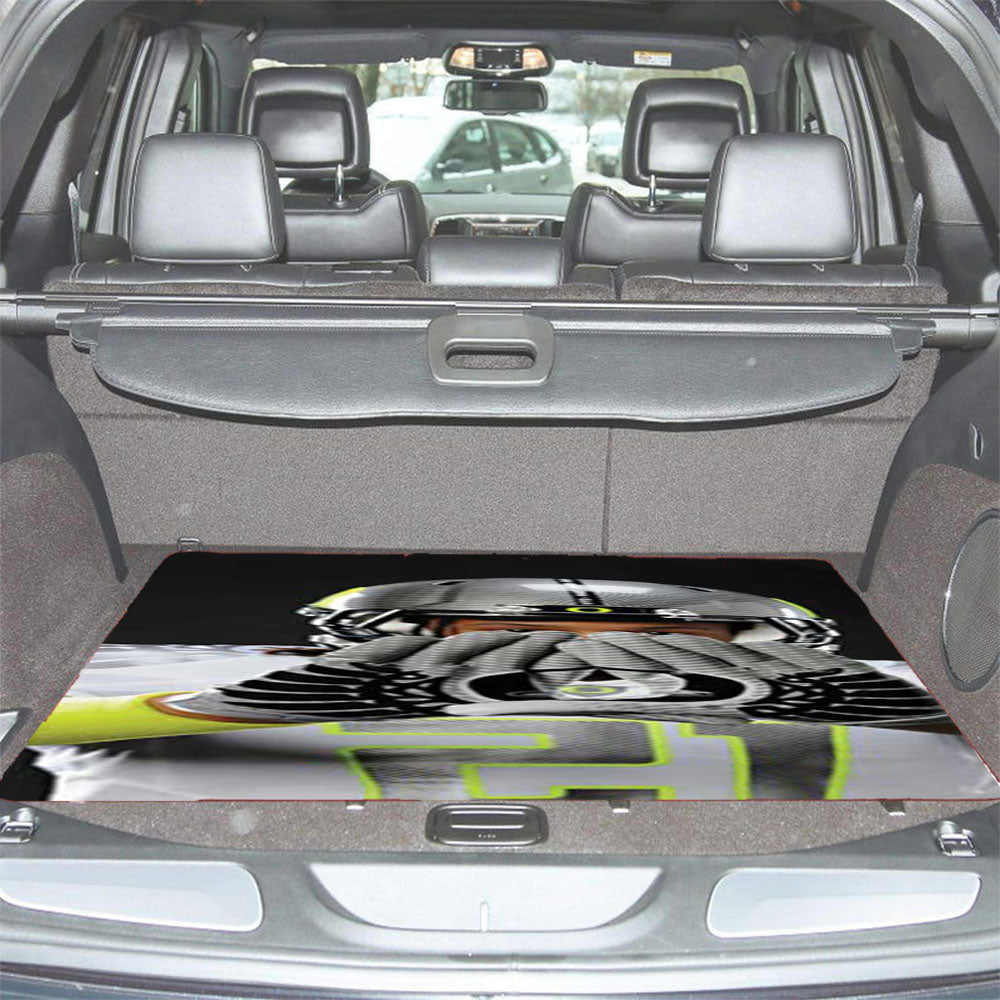 Oregon Ducks Gloves Grey Car Trunk Mat Non Slip