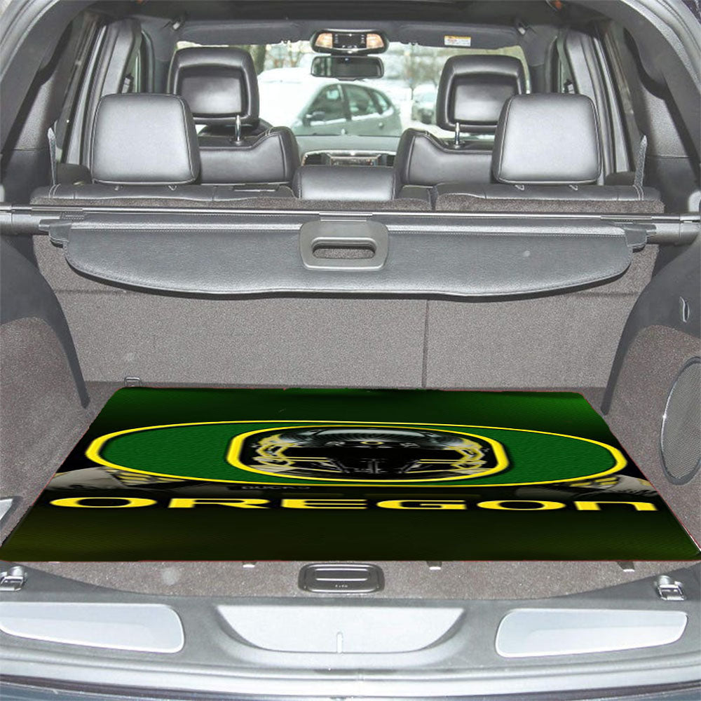 Oregon Ducks Green Car Trunk Mat Non Slip