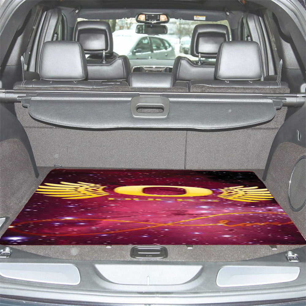 Oregon Ducks Logo Space Car Trunk Mat Non Slip