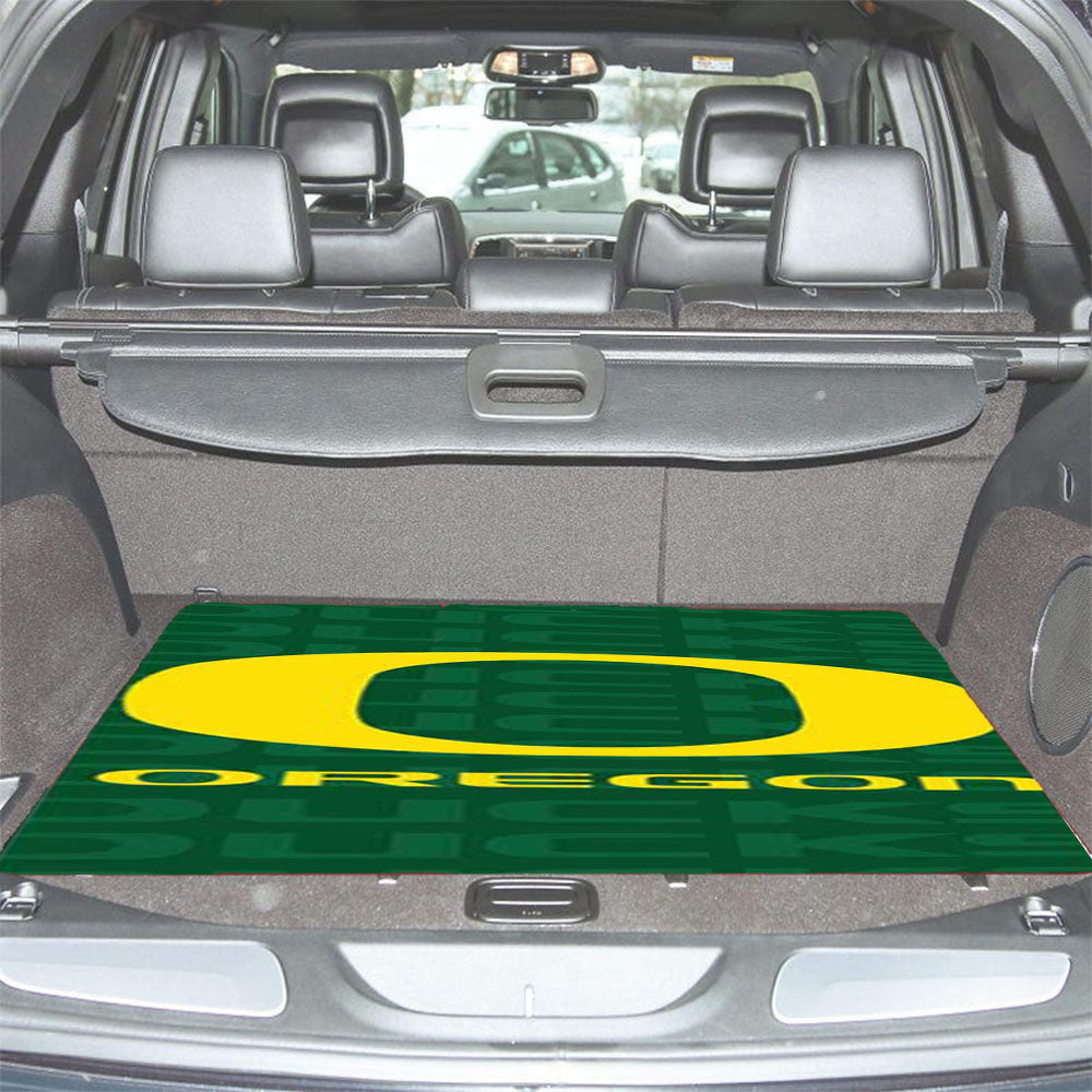 Oregon Ducks Repeat Car Trunk Mat Non Slip