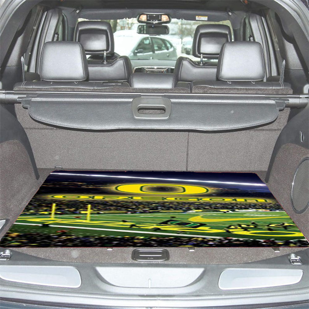 Oregon Ducks Stadium Logo Car Trunk Mat Non Slip